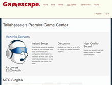 Tablet Screenshot of gamescape.com